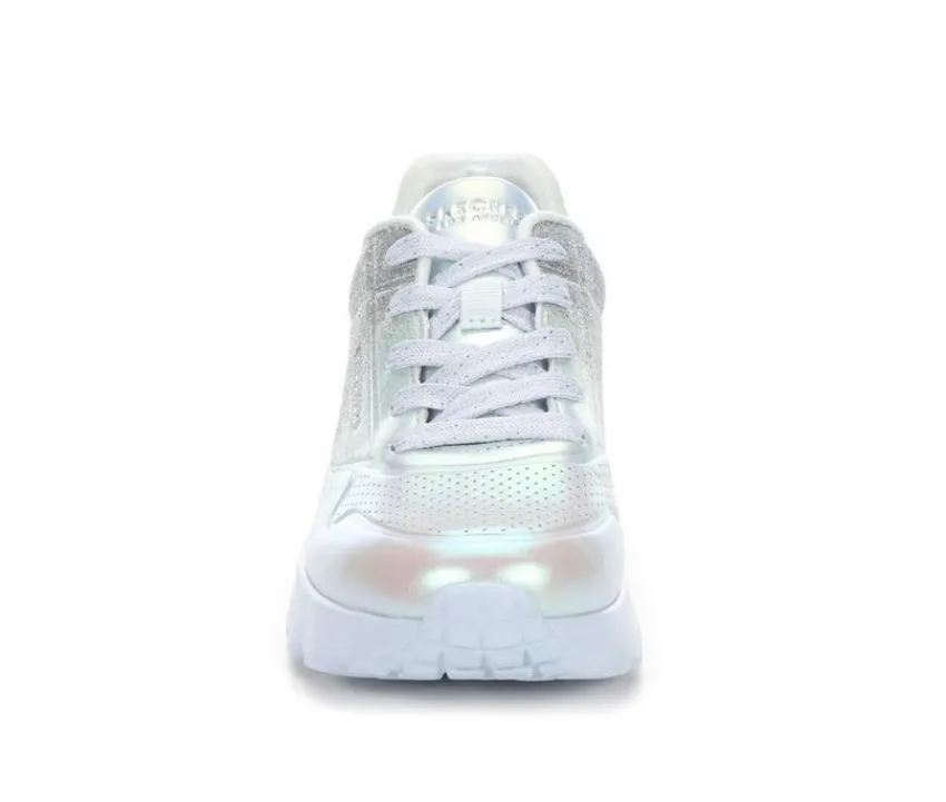 Skechers Street Athletics & Sneakers|Athletics & Sneakers>Girls' Little Kid & Big Kid Uno Lite Metallic Shimmers Sneakers