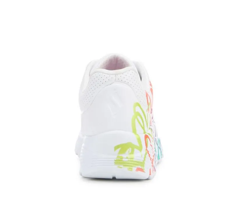 Girls' Little Kid & Big Kid Uno Lite Gold Crown Sneakers|Skechers Street Outlet