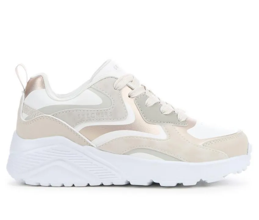 Girls' Little Kid & Big Kid Uno Lite Metallic Blast Sneakers|Skechers Street Clearance