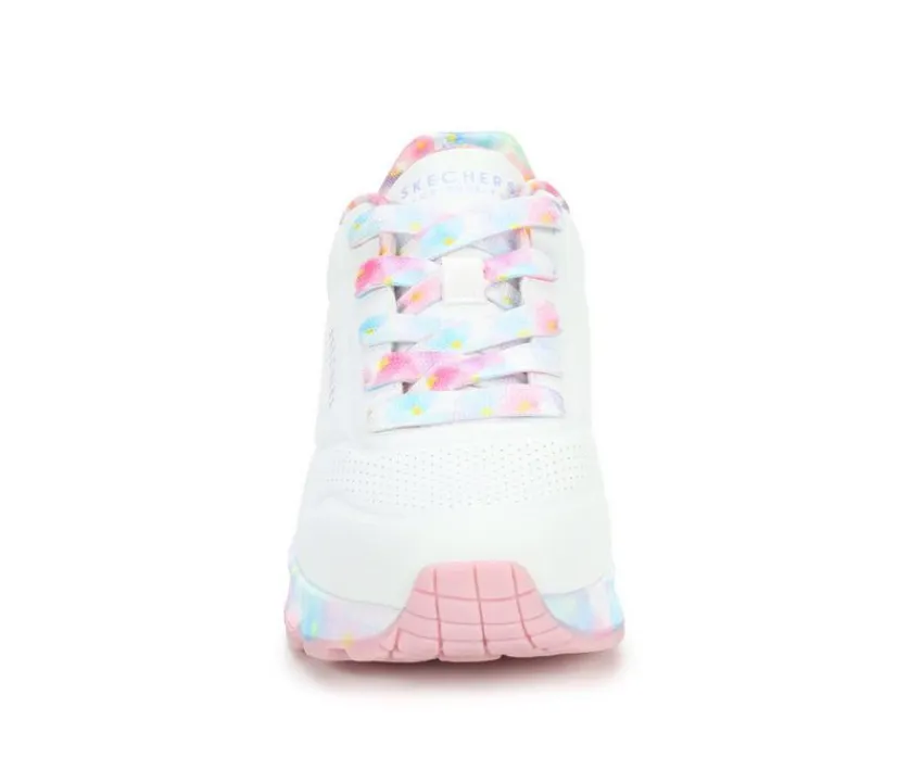 Skechers Street Athletics & Sneakers|Athletics & Sneakers>Girls' Little Kid & Big Kid Uno Gen1 Floral Sneakers