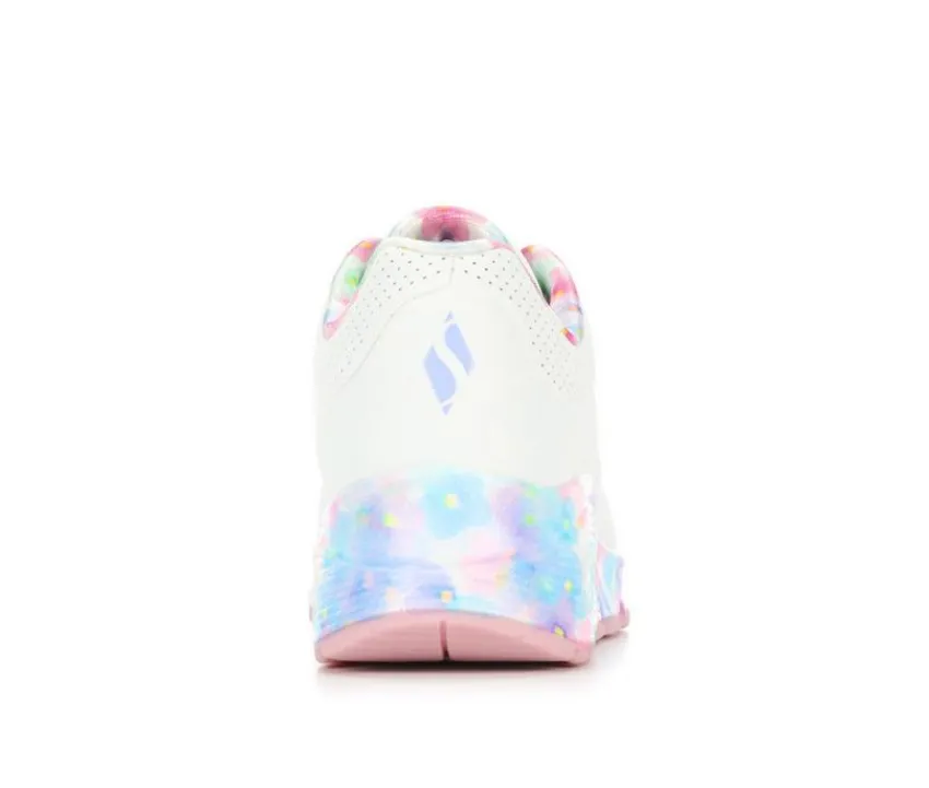 Skechers Street Athletics & Sneakers|Athletics & Sneakers>Girls' Little Kid & Big Kid Uno Gen1 Floral Sneakers