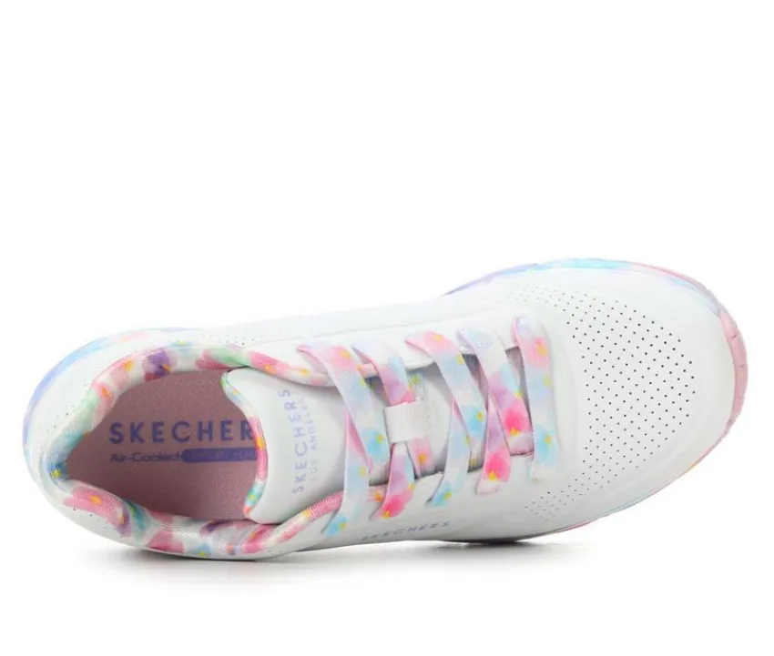 Skechers Street Athletics & Sneakers|Athletics & Sneakers>Girls' Little Kid & Big Kid Uno Gen1 Floral Sneakers