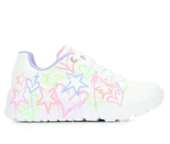 Skechers Street Athletics & Sneakers|Big Kid (Sizes 3.5-7)>Girls' Little Kid & Big Kid Uno Lite My Drip Sneakers