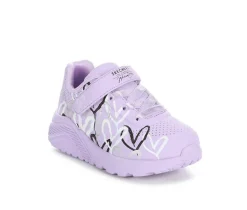 Girls' Toddler Uno Lite Heart Sneakers|Skechers Street Best