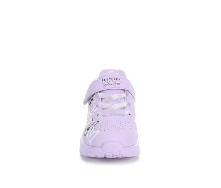 Girls' Toddler Uno Lite Heart Sneakers|Skechers Street Best