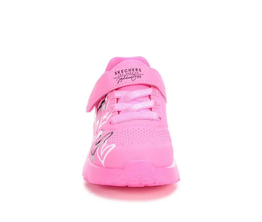 Skechers Street Athletics & Sneakers|Athletics & Sneakers>Girls' Toddler Uno Lite Heart Sneakers
