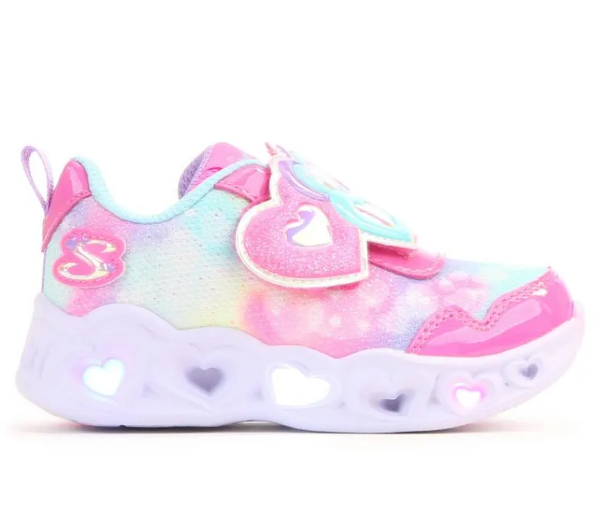 Skechers Athletics & Sneakers|Casual>Girls' Toddler Heart Lights Lovely Light-Up Shoes