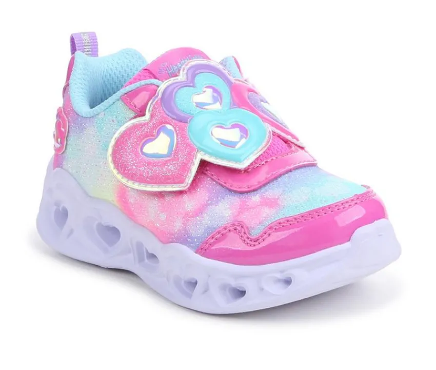 Skechers Athletics & Sneakers|Casual>Girls' Toddler Heart Lights Lovely Light-Up Shoes