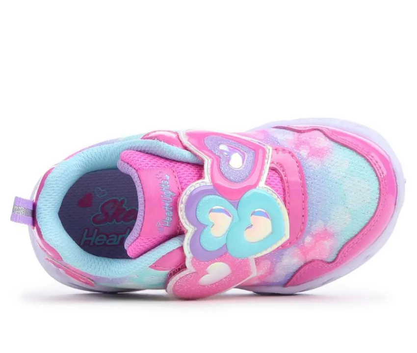 Skechers Athletics & Sneakers|Casual>Girls' Toddler Heart Lights Lovely Light-Up Shoes