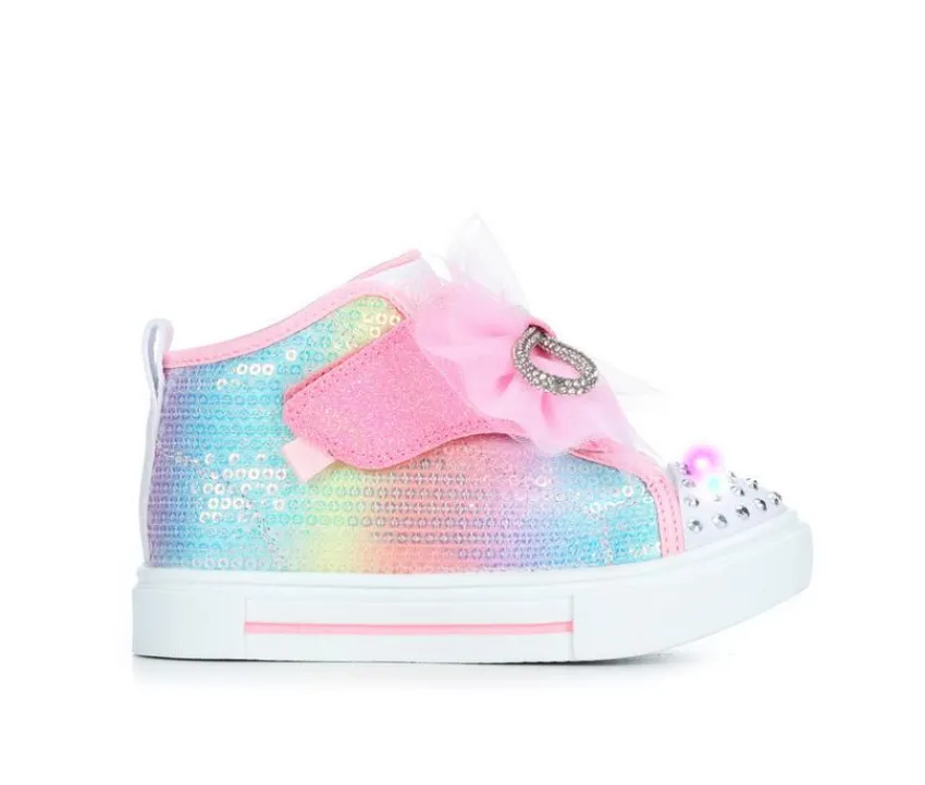 Girls' Toddler Twinkle Sparks Ombre Bow Sneakers|Skechers Clearance