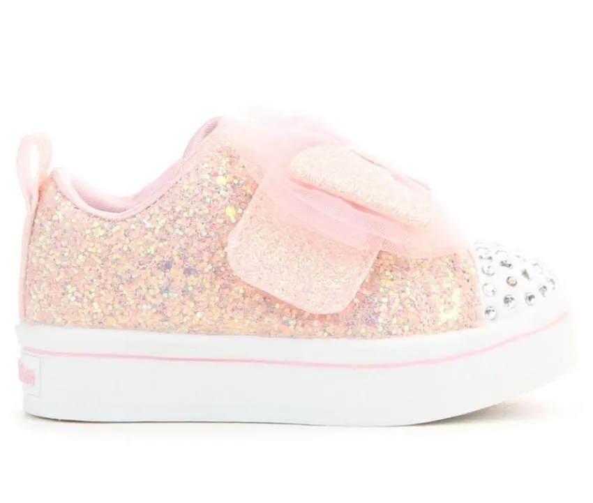 Girls' Toddler Twinkle Lites 2.0 Bow Light-Up Sneakers|Skechers Clearance