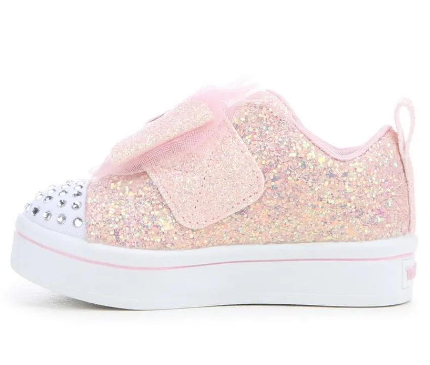 Girls' Toddler Twinkle Lites 2.0 Bow Light-Up Sneakers|Skechers Clearance