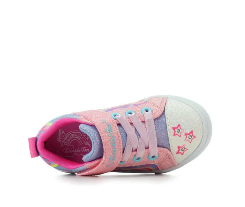 Girls' Toddler Twinkle Sparks Unicorn High-Top Sneakers|Skechers Discount