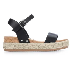Soda Sandals|Dress>Girls' Little Kid & Big Kid Treasure Wedge Sandals