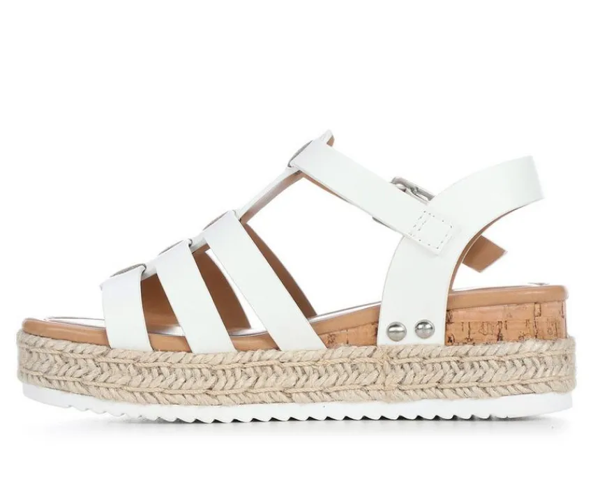 Girls' Little Kid & Big Kid Trader Wedge Sandals|Soda