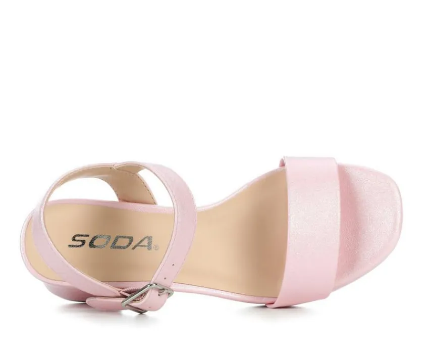 Soda Sandals|Dress>Girls' Little Kid & Big Kid Macey 2 Heeled Dress Sandals