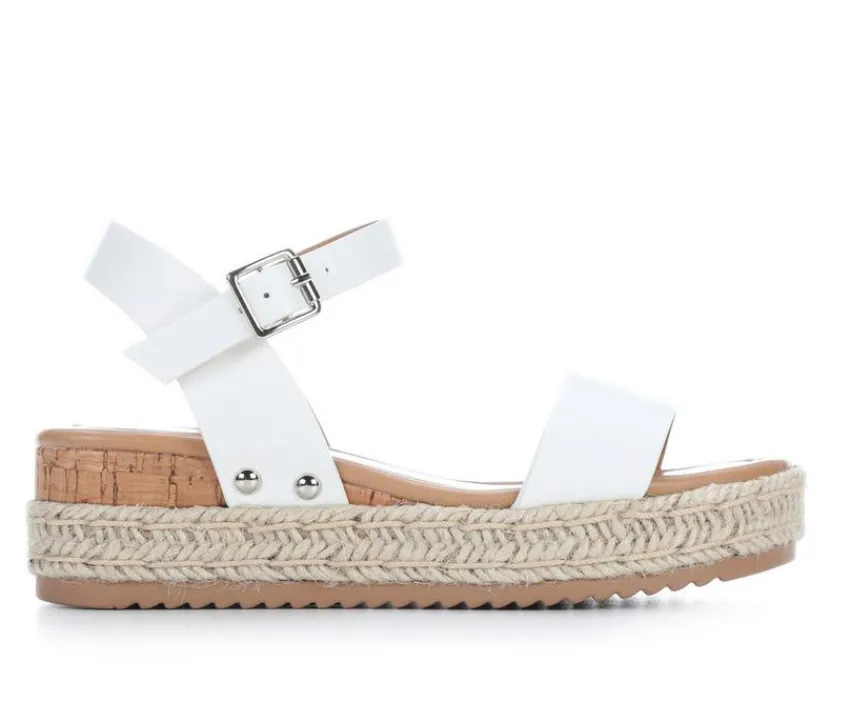 Girls' Little Kid & Big Kid Treasure Wedge Sandals|Soda Outlet