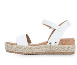 Girls' Little Kid & Big Kid Treasure Wedge Sandals|Soda Outlet