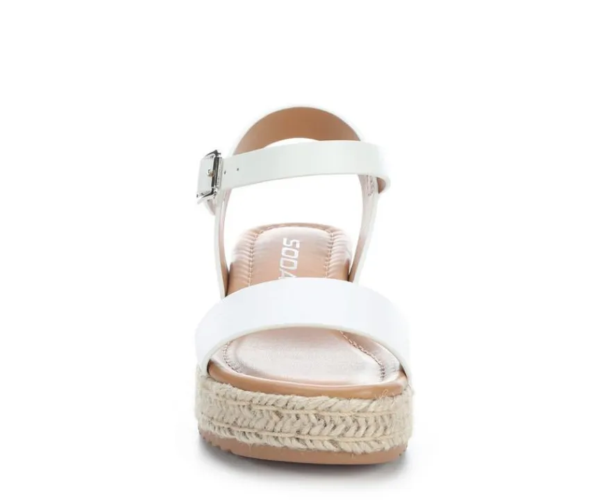 Girls' Little Kid & Big Kid Treasure Wedge Sandals|Soda Outlet