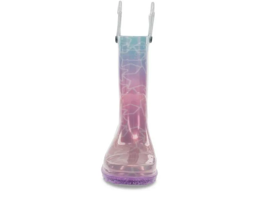 Western Chief Boots|Little Kid (Sizes 10.5-3)>Girls' Little Kid Glitter Star Lighted Rain Boots