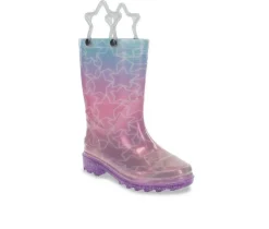 Girls' Toddler Glitter Star Lighted Rain Boots|Western Chief Discount