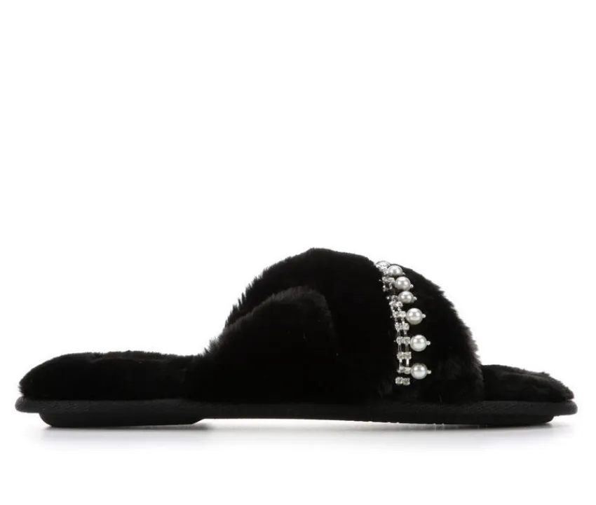Jessica Simpson Slippers|Slippers>Pearl Fringe Cross Slide