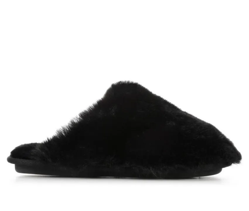 Women's Plush Scuff Slippers|Jessica Simpson Sale