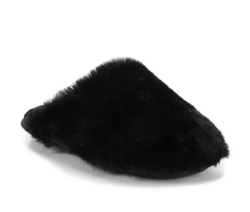 Women's Plush Scuff Slippers|Jessica Simpson Sale