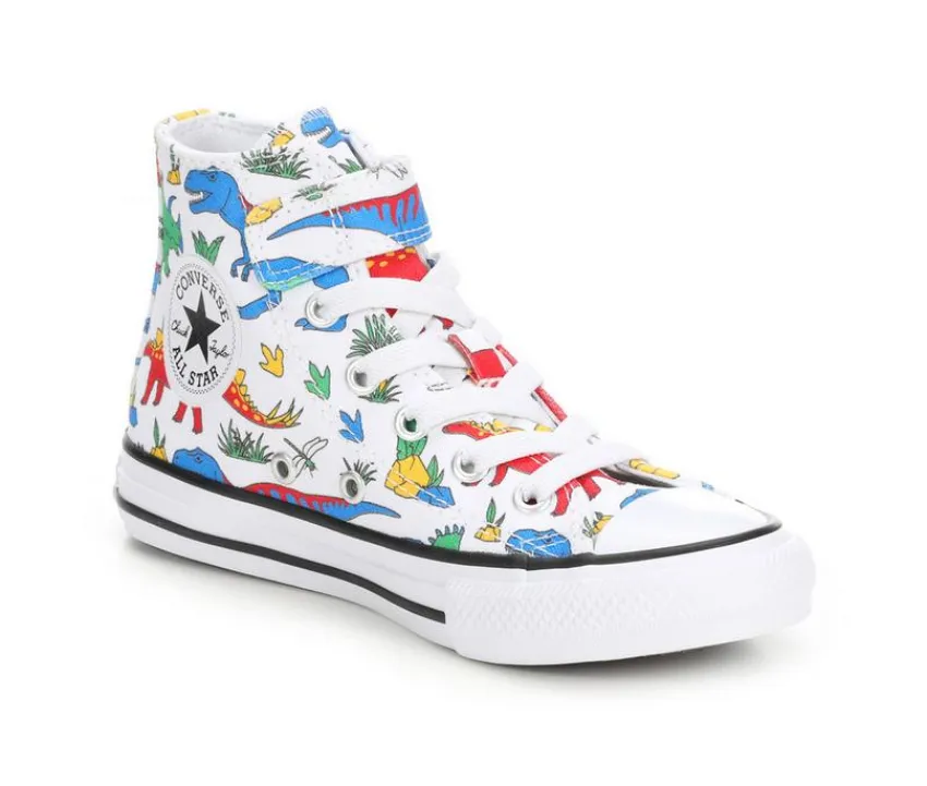 Kids' Little Kid Chuck Taylor All Star Dino Mid-Top Sneakers|Converse