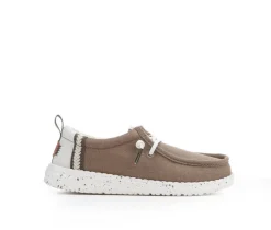 Kids' Little Kid & Big Kid Wally Craft Linen Casual Shoes|HEYDUDE Online