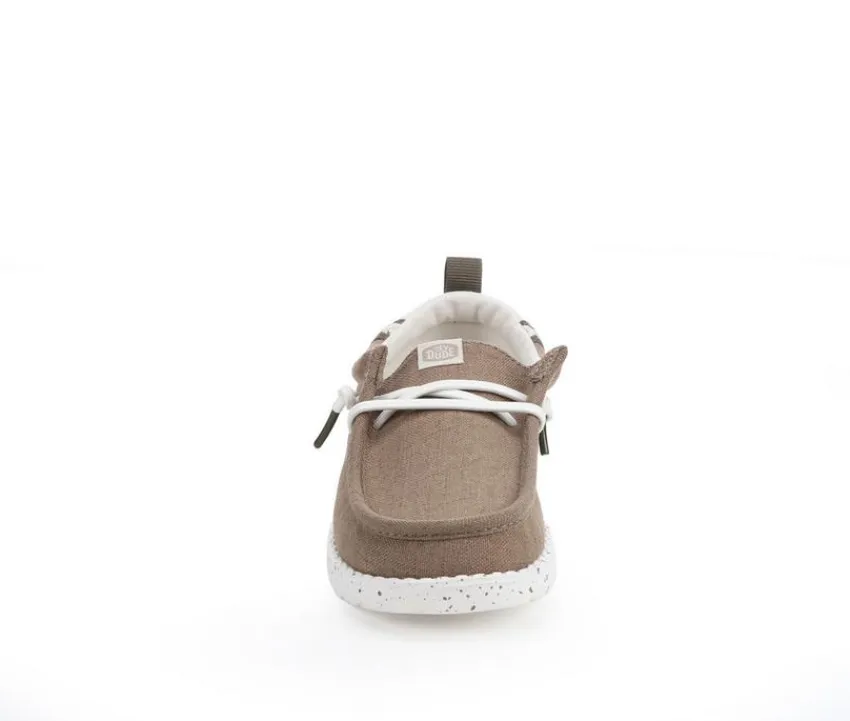 Kids' Little Kid & Big Kid Wally Craft Linen Casual Shoes|HEYDUDE Online
