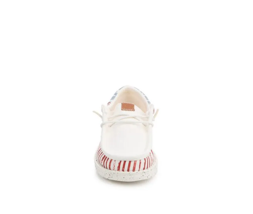 Kids' Little Kid & Big Kid Wallly Funk Americana Stars Casual Shoes|HEYDUDE New