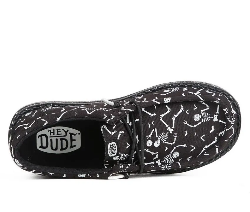HEYDUDE Casual|Casual>Kids' Little Kid & Big Kid Wally Y Skeletons Casual Shoes