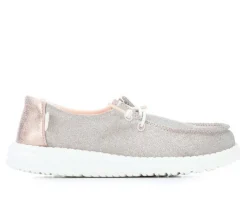 Kids' LittleKid & BigKid Wendy Youth Metallic Casual Shoes|HEYDUDE Outlet