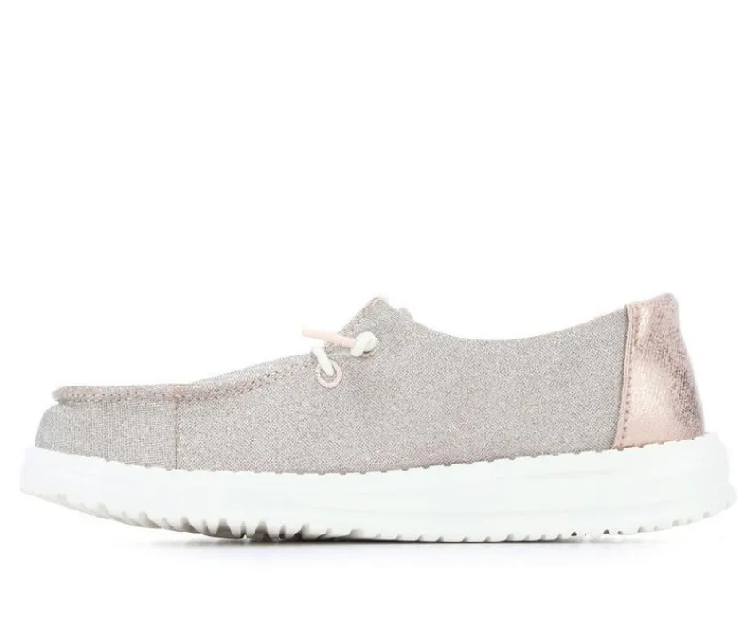 Kids' LittleKid & BigKid Wendy Youth Metallic Casual Shoes|HEYDUDE Outlet