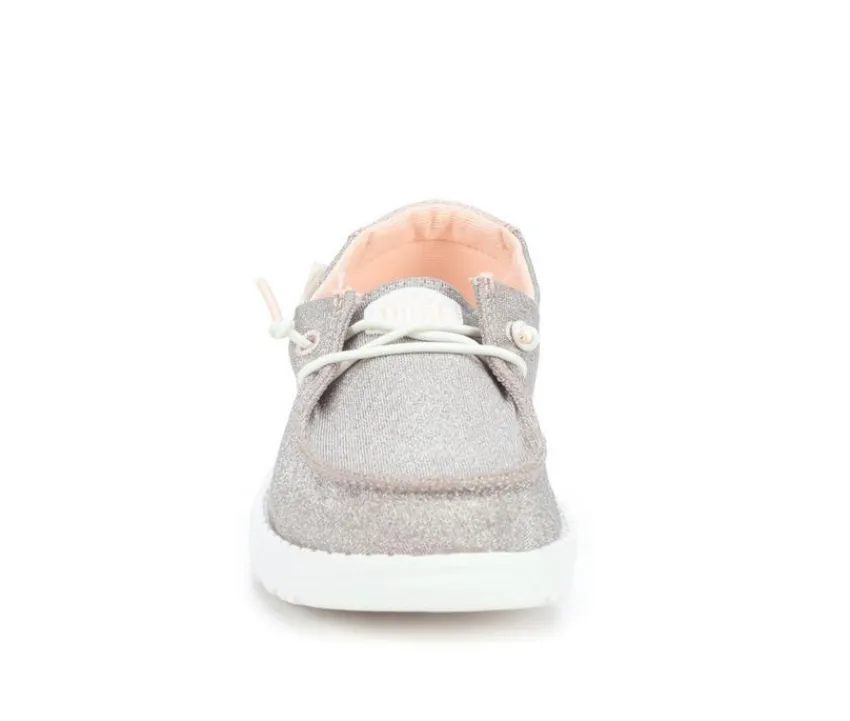Kids' LittleKid & BigKid Wendy Youth Metallic Casual Shoes|HEYDUDE Outlet