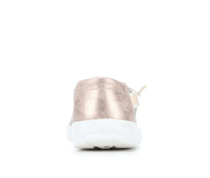 Kids' LittleKid & BigKid Wendy Youth Metallic Casual Shoes|HEYDUDE Outlet