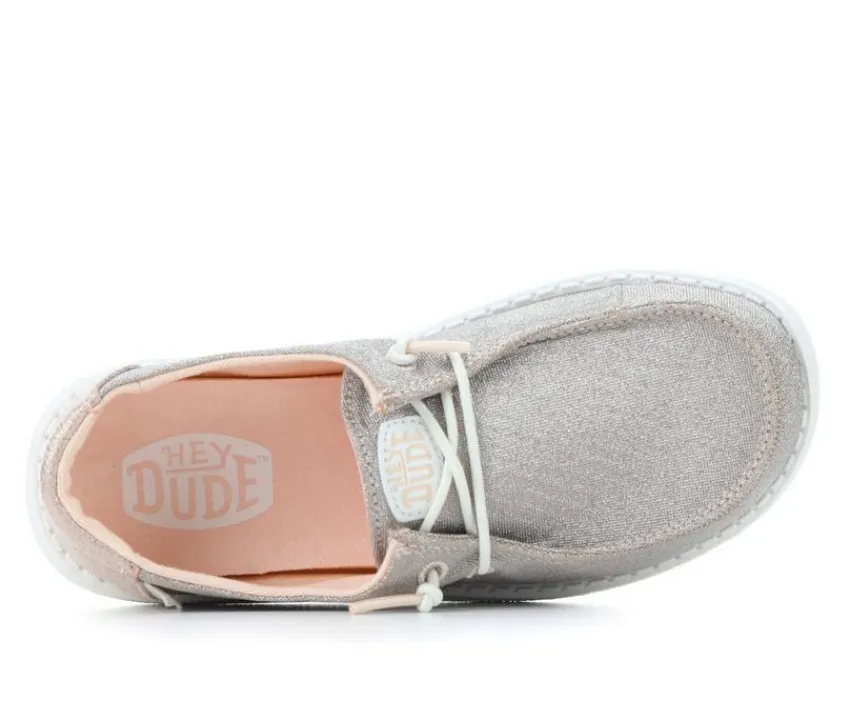 Kids' LittleKid & BigKid Wendy Youth Metallic Casual Shoes|HEYDUDE Outlet
