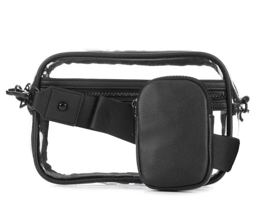 Madden Girl Crossbody|Handbags>Clear Vinyl Camera Handbag