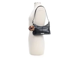 Crinkle PU Shoulder Bag With Charms Handbag|Madden Girl Online