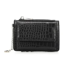 Croco/Pu Zip Wallet|Madden Girl Online