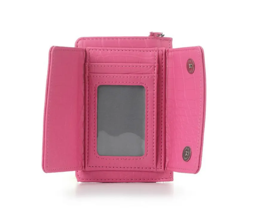 Madden Girl Wallets|Handbags>Croco/Pu Zip Wallet