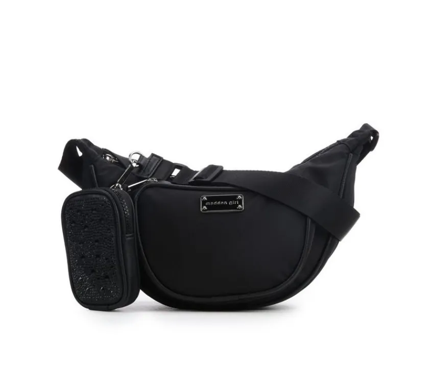 Madden Girl Handbags>Nylon Cresecent Handbag