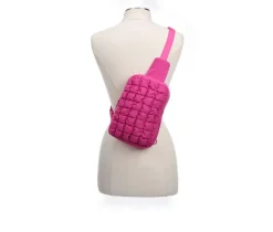 Puckered Nylon Sling Handbag|Madden Girl