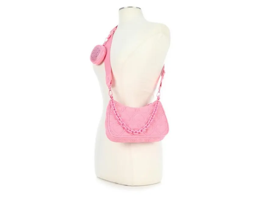 Madden Girl Handbags>Quilted Denim HOBO Handbag