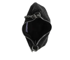 Rhinestone Mesh Mini Crossbody Handbag|Madden Girl Discount