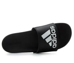 Men's Adilette Cloudfoam + Logo Sport Slides|Adidas Clearance