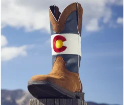 Durango Cowboy & Western|Boots>Men's Rebel Colorado Flag Western Boot