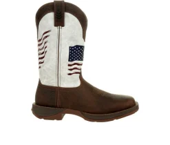 Men's Rebel Distressed Flag Embroidery Western Boots|Durango Outlet