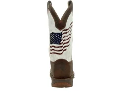 Men's Rebel Distressed Flag Embroidery Western Boots|Durango Outlet